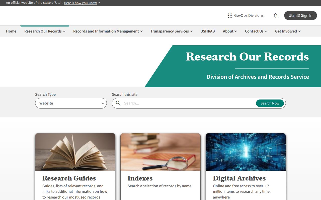Spanish Fork people search in Utah Archives catalogs