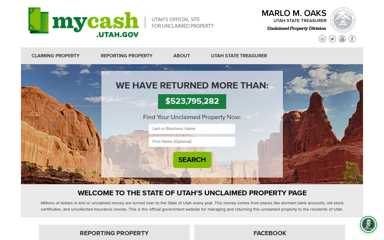 Spanish Fork public record search at Utah Unclaimed Property